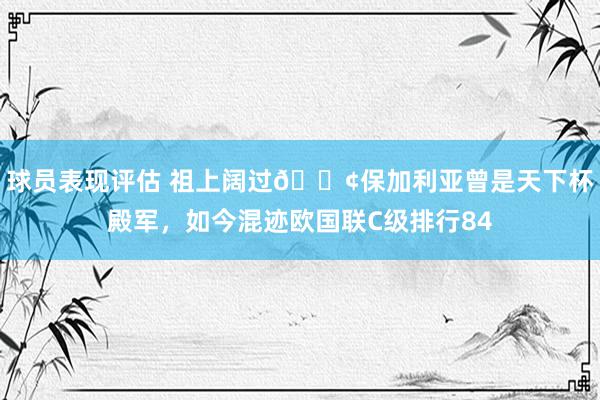 球员表现评估 祖上阔过😢保加利亚曾是天下杯殿军，如今混迹欧国联C级排行84