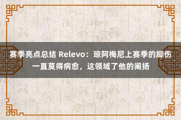 赛季亮点总结 Relevo：琼阿梅尼上赛季的脚伤一直莫得病愈，这领域了他的阐扬